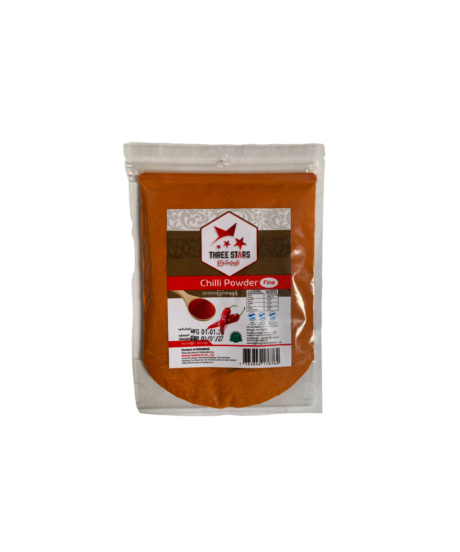 Three stars ငရုတ်သီးအနုမှုန့် 100g