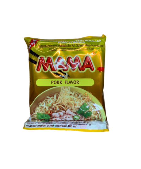 Mama Pork Flavour Instant Noodles  – ဝက်သားအရသာ အသင့်စားခေါက်ဆွဲ 90g