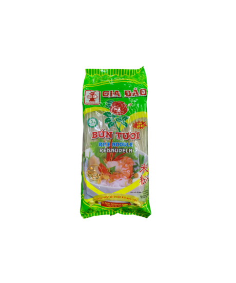 Gia Bảo Rice Noodles (Bún Tươi) ဆန်ခေါက်ဆွဲ မုန့်ဖတ် – 500g