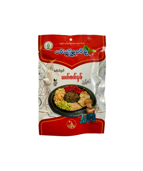 Pin Pyo Ywat Nu Pickled Tea Leaves (Spicy) – ပင်ပျိုရွက်နု လက်ဖက်နှပ် (ချဉ်စပ်) 160g